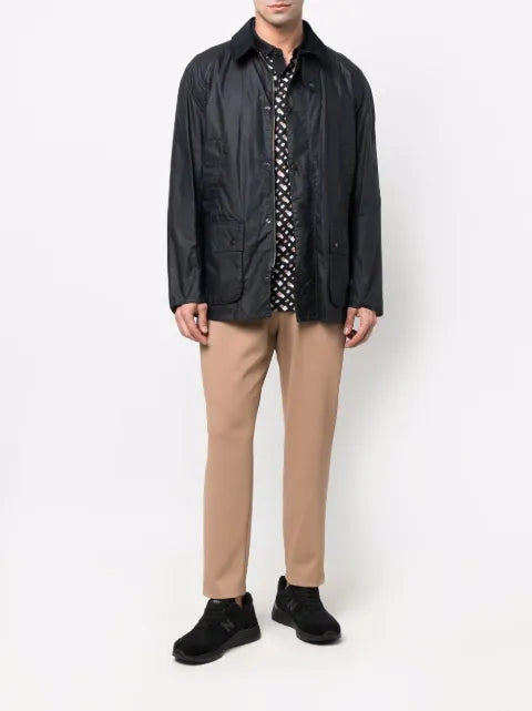 Barbour press-stud fastening jacket
