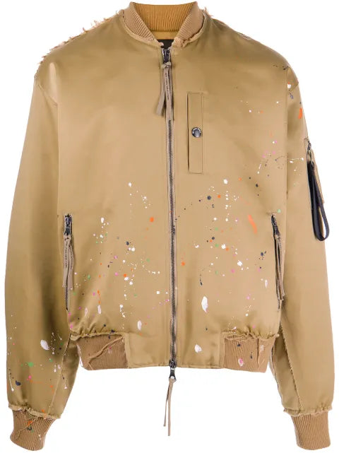 Mostly Heard Rarely Seen MA-1 paint-splattered bomber jacket