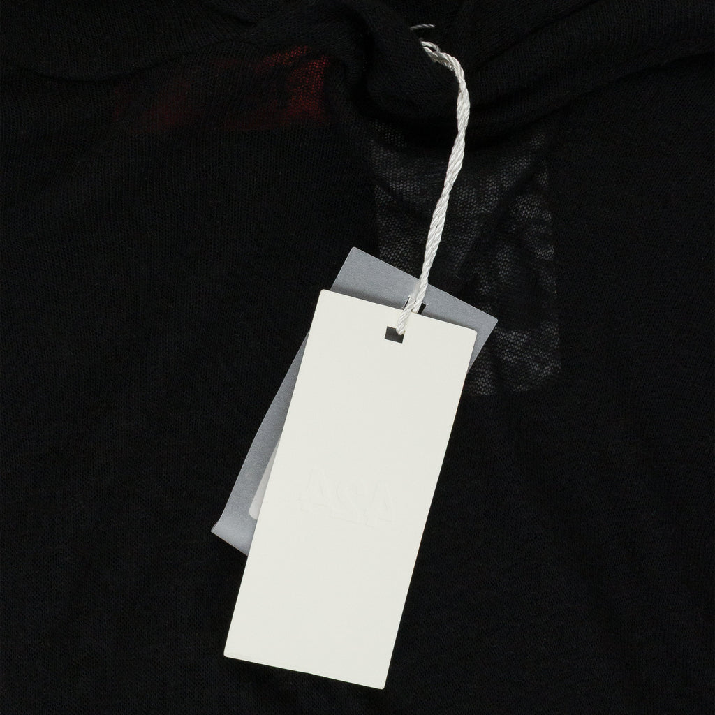 BLACK MESH LONG SLEEVE HOODIE