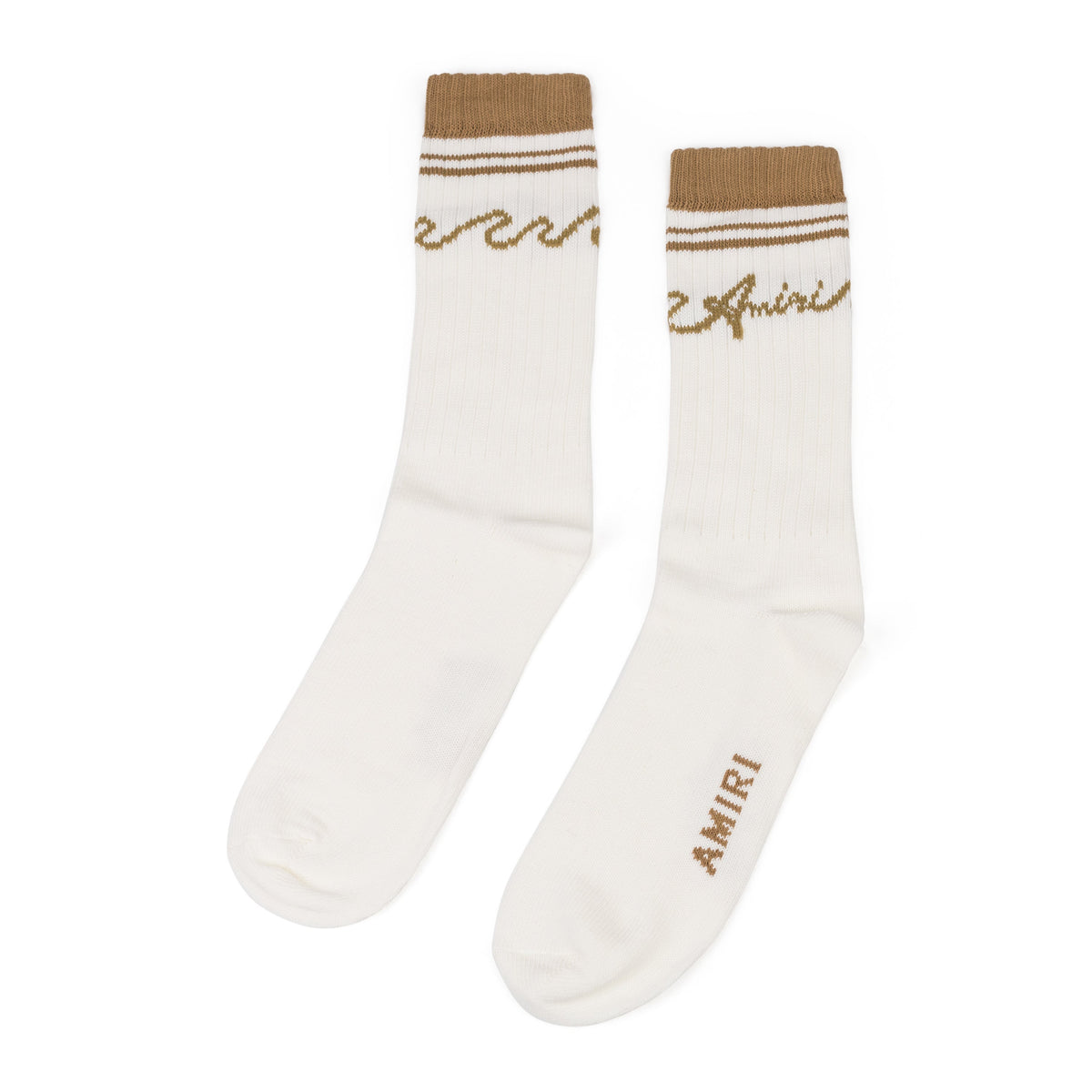 Toasted Coconut Wave Socks
