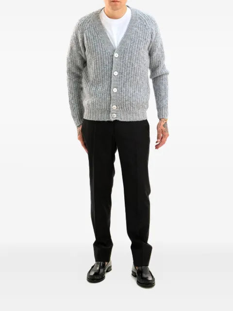 Zanone ribbed V-neck cardigan