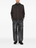 Stone Island 6100069 stretch cotton fleece S.I. Stellina hooded sweatshirt