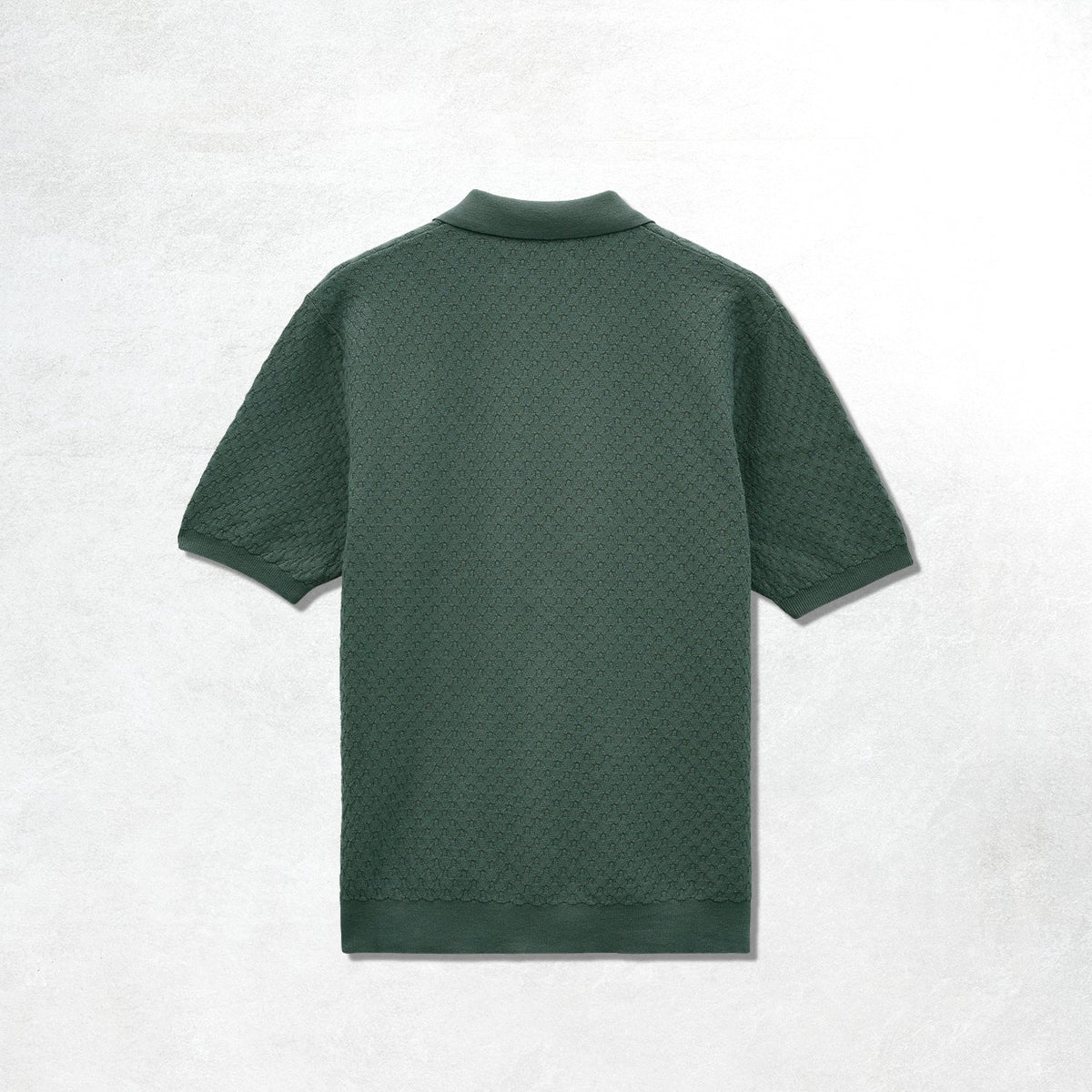 Wax London Naples SS Polo Retro Diamond: Sea Green