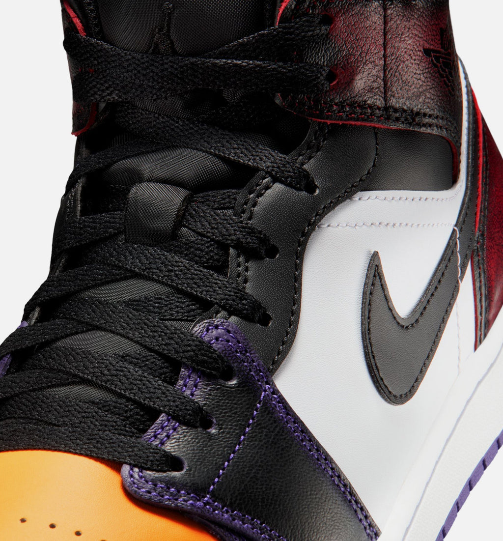 Air Jordan 1 Mid SE - Men's Lifestyle Sneaker (True Red/White/Court Purple/Black)