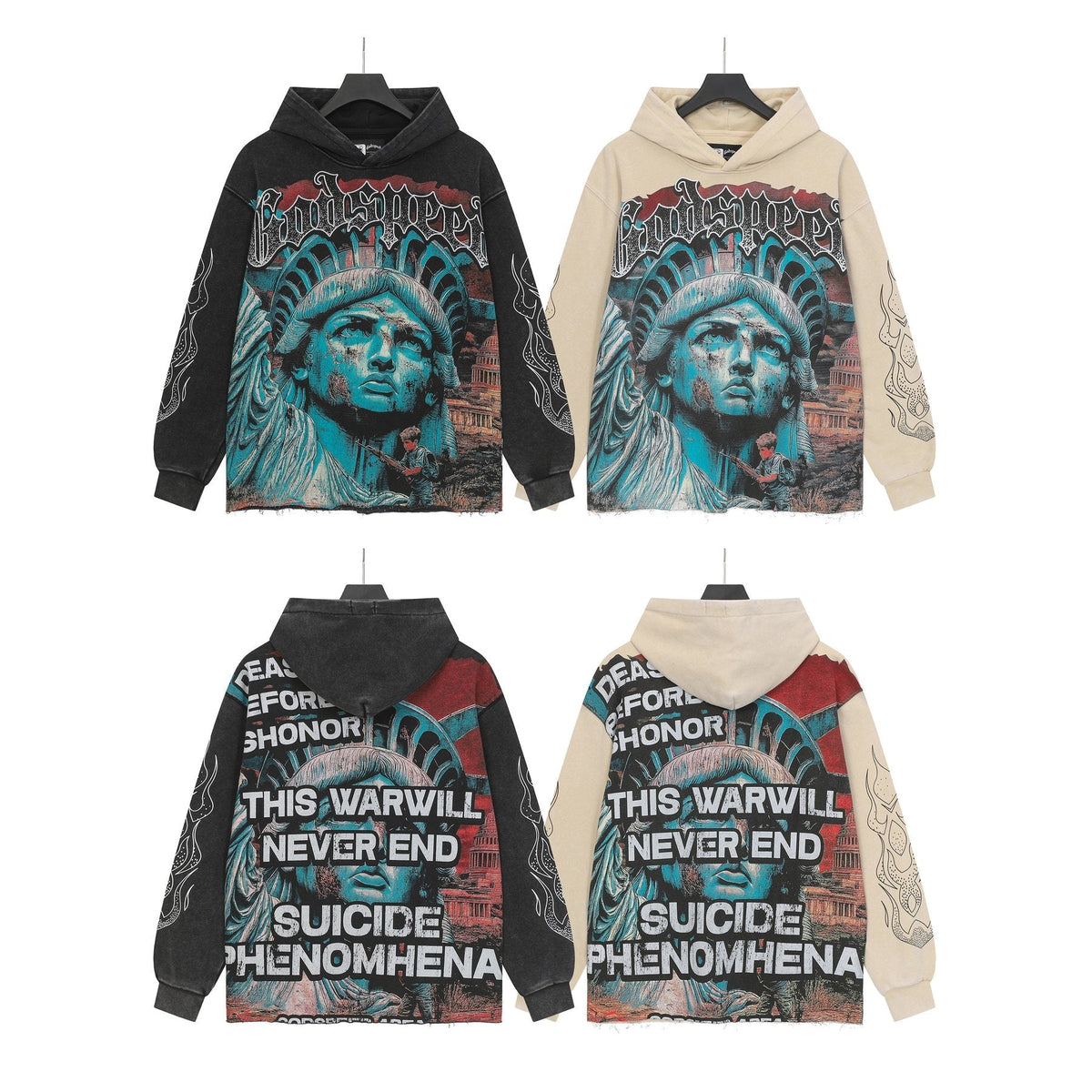 Godspeed Never End War Graphic Hoodie