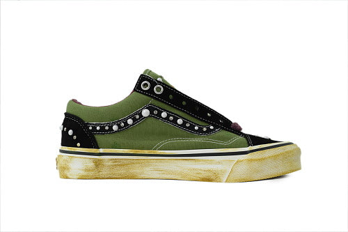 Vans Old Skool Reissue 36 Pearlized Army SATOSHI OS BLKGRN