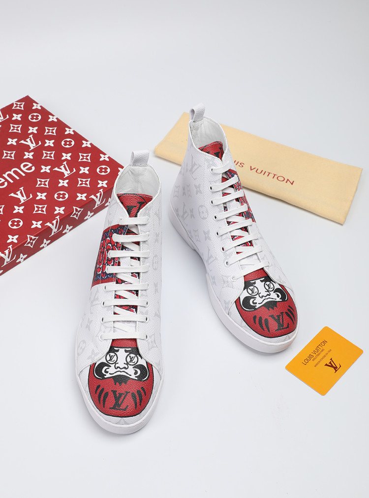 Animal Graphic High-Top Sneakers