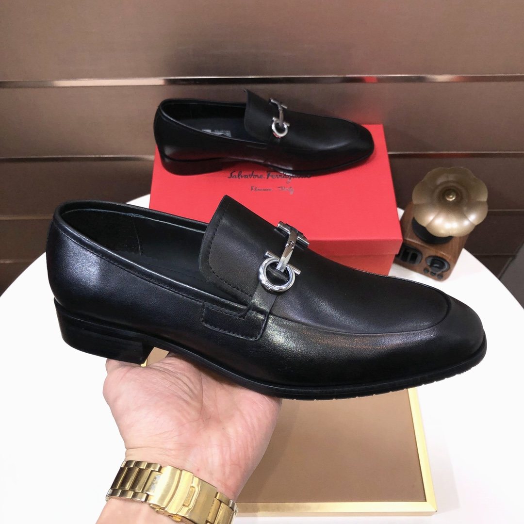 Ferragamo Horsebit Leather Loafers